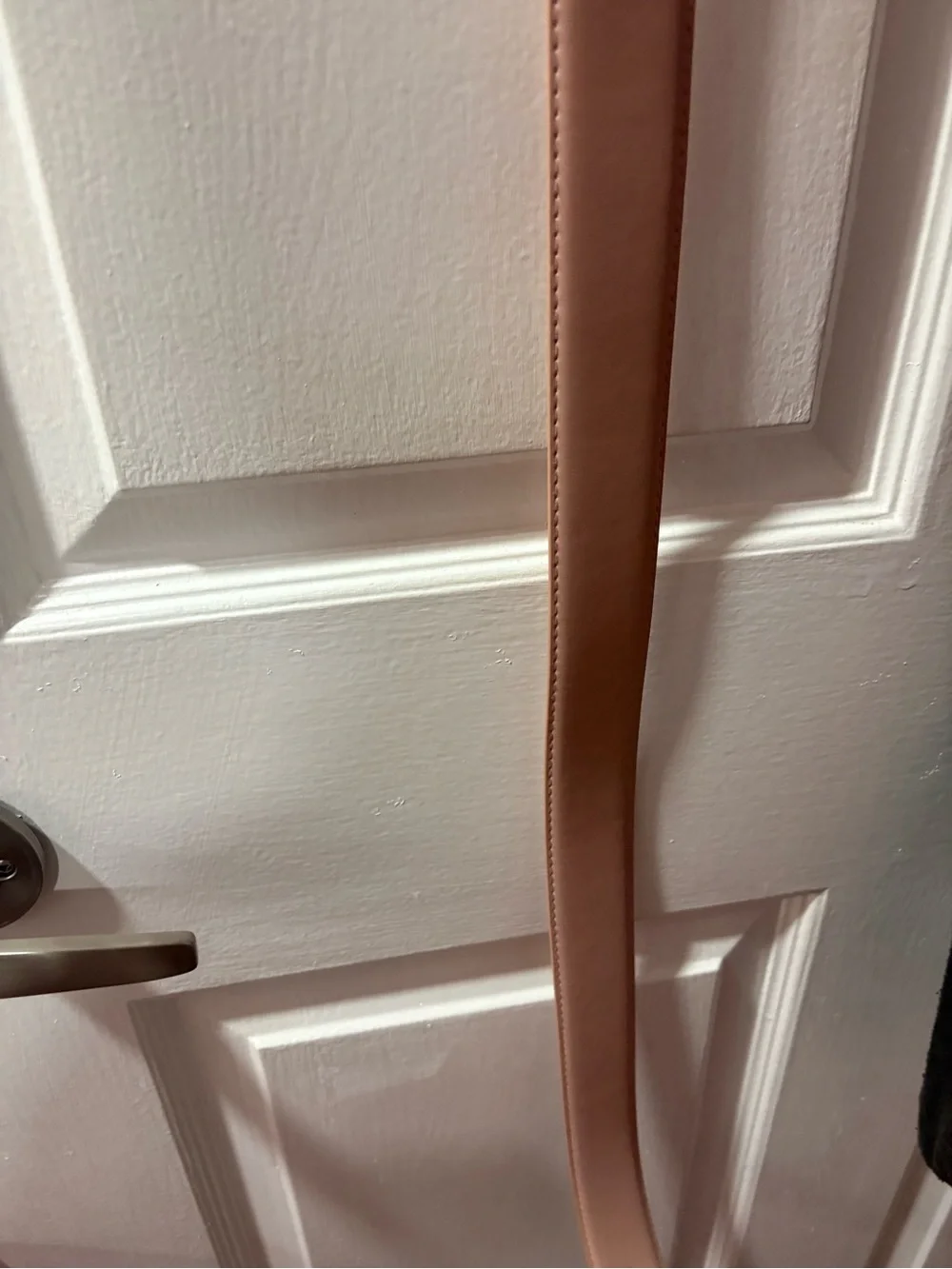 Juicy Couture Blush Pink Belt with Gold Heart Buckle